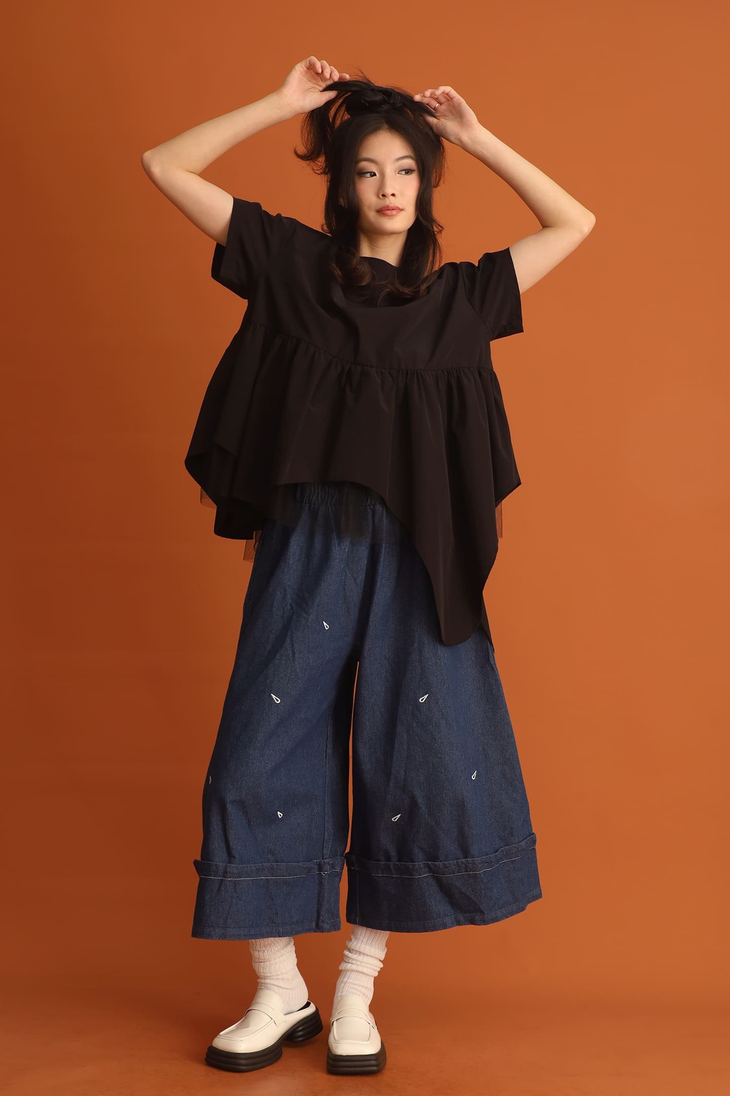 CHOSEN - Haelin Asymmetrical Top in Black - Image 6