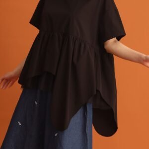 CHOSEN - Haelin Asymmetrical Top in Black - Image 10