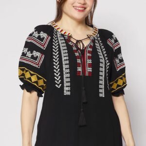 Hallie Boho Embroidered Top - Image 1