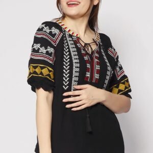 Hallie Boho Embroidered Top - Image 6