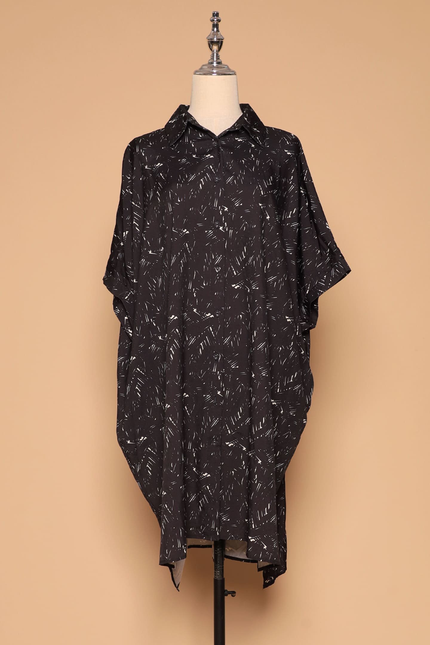 PO - Hanhan Shirt Dress in Black Chalk - Image 1
