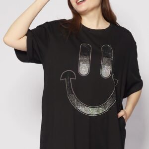 Happy Embellished Dress in Black - Image 6