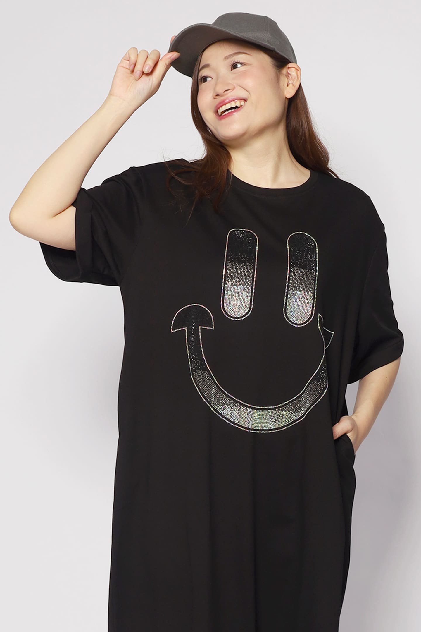 Happy Embellished Dress in Black - Image 6