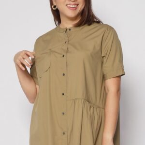 Hunter Dress in Khaki - Image 2
