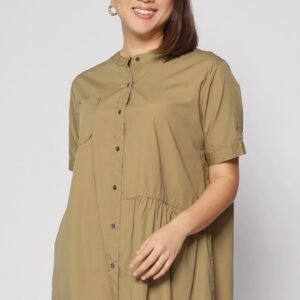 Hunter Dress in Khaki - Image 4