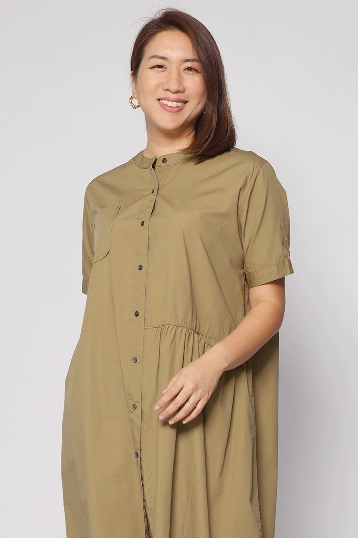 Hunter Dress in Khaki - Image 4