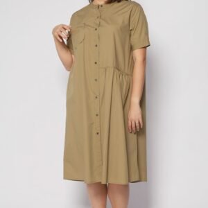 Hunter Dress in Khaki - Image 5
