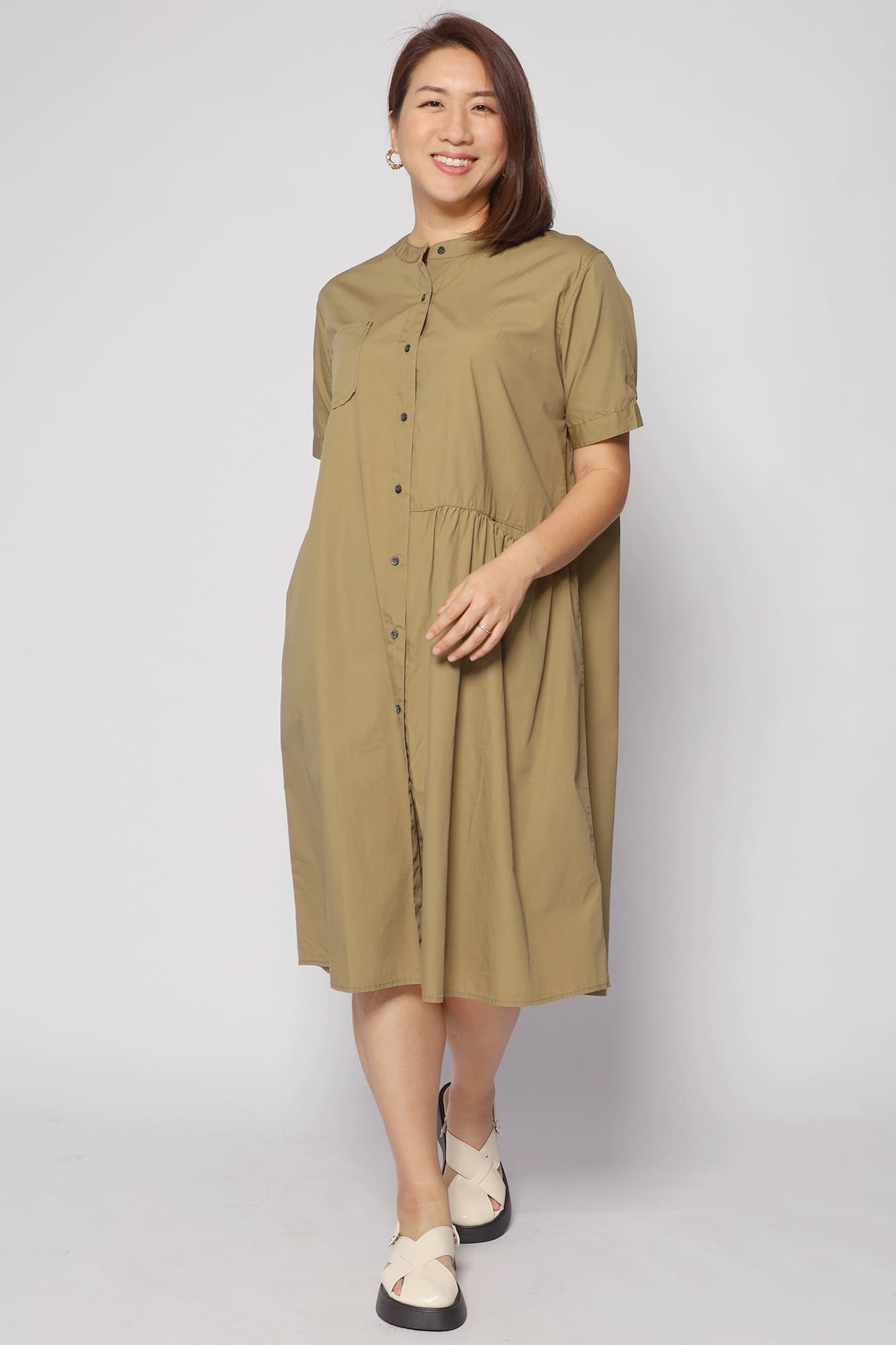 Hunter Dress in Khaki - Image 1