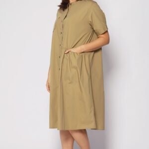Hunter Dress in Khaki - Image 3