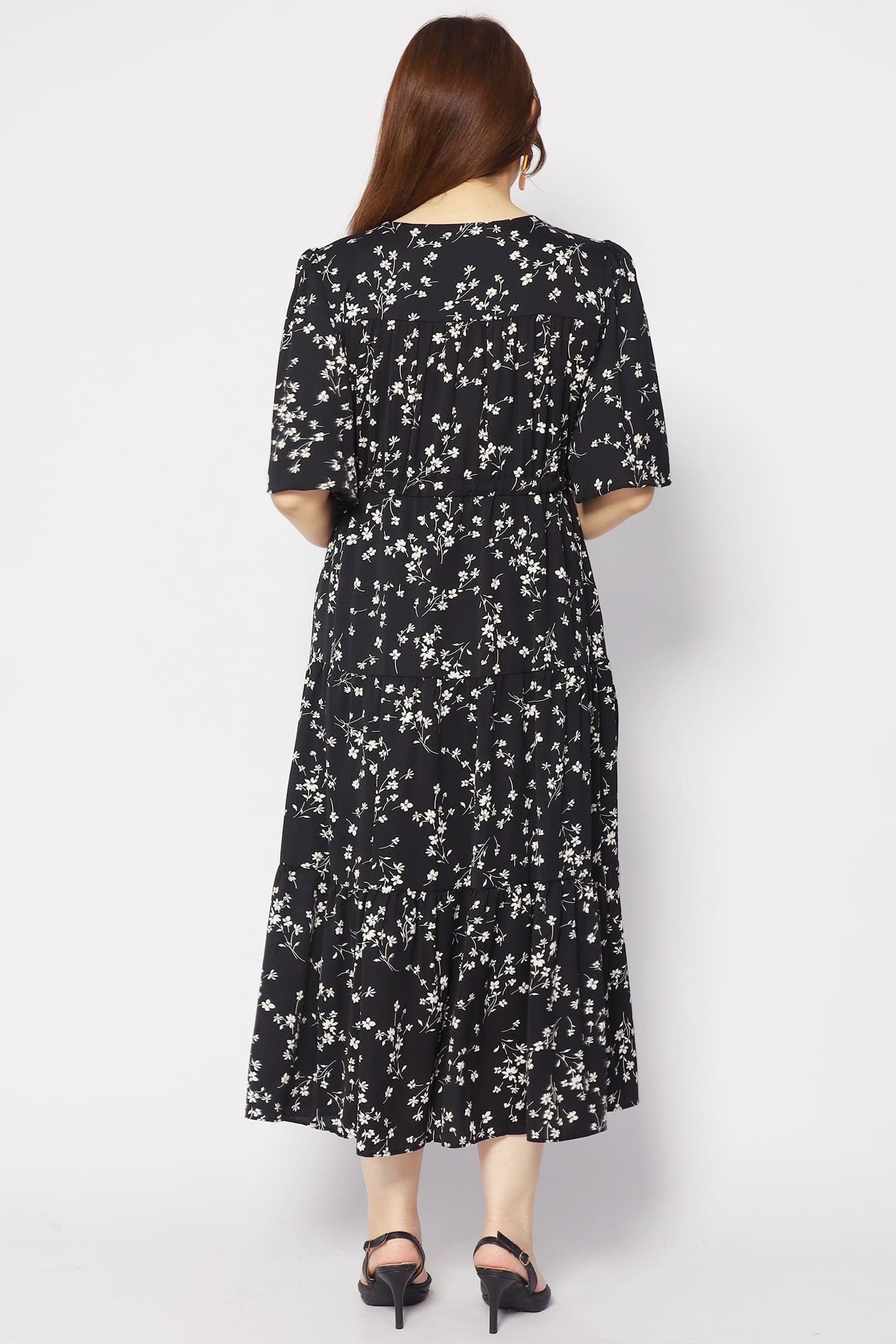 Joalin Dress in Blue Buds - Image 5