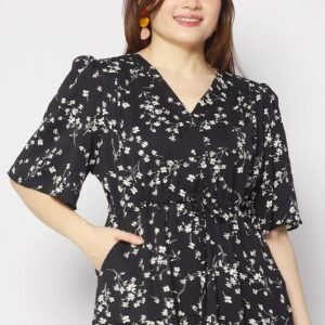 Joalin Dress in Blue Buds - Image 2