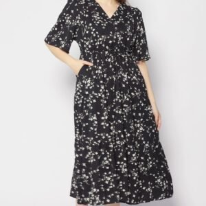 Joalin Dress in Blue Buds - Image 1