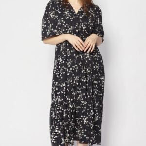 Joalin Dress in Blue Buds - Image 3