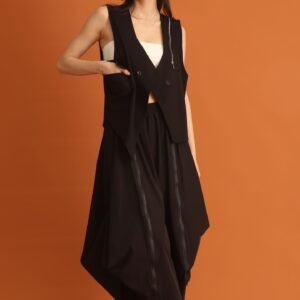 CHOSEN - Joo Zipper Vest in Black - Image 5