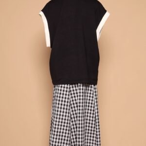 PO - Jun 2 in 1 Top and Checkered Culottes Set - Image 6