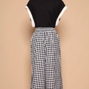 PO - Jun 2 in 1 Top and Checkered Culottes Set - Image 8
