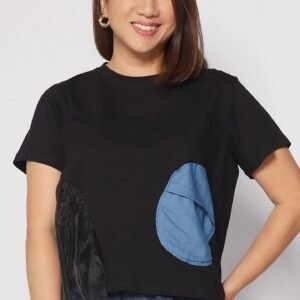 Keke Circles Top in Black - Image 1