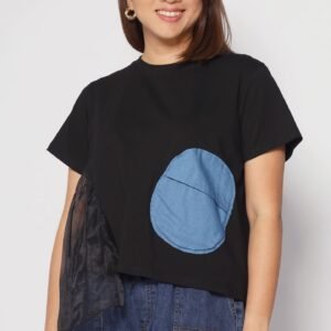 Keke Circles Top in Black - Image 3