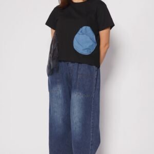 Keke Circles Top in Black - Image 2