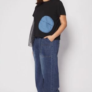 Keke Circles Top in Black - Image 4