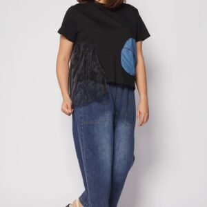 Keke Circles Top in Black - Image 6