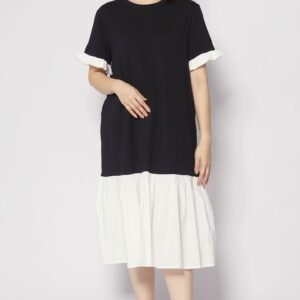 Krista Dress in Black White - Image 4