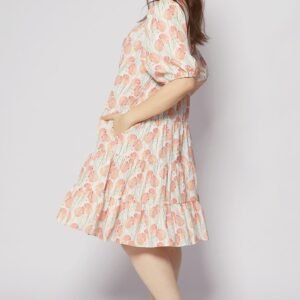 Melbourne Dress in Peach Spring - Image 8