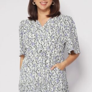Neese Dress in Blue Field - Image 3