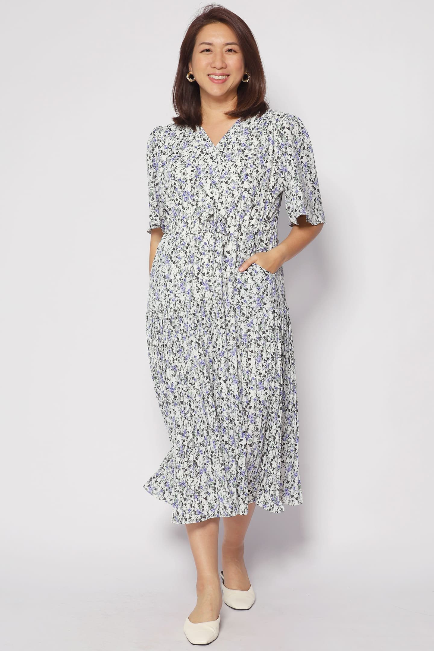 Neese Dress in Blue Field - Image 1