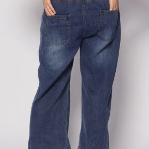 Onyx Denim Drawstring Pants - Image 6