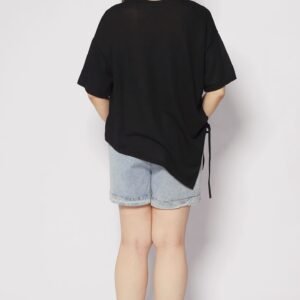 Otis Asymmetrical Top in Black - Image 6