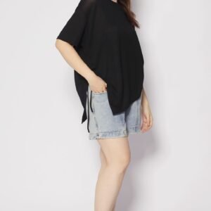 Otis Asymmetrical Top in Black - Image 5
