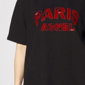 La Paris Tee in Black - Image 8