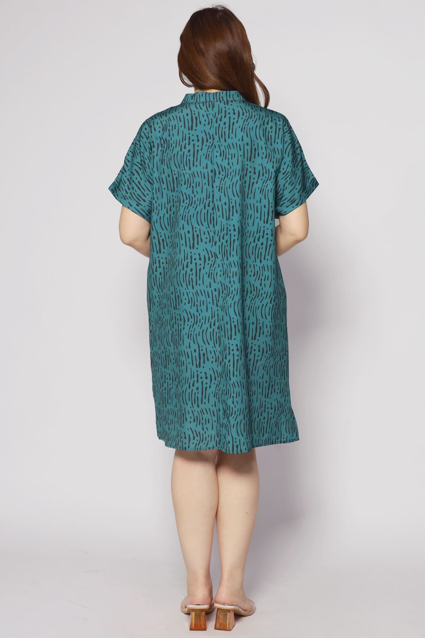 Penn Dress in Green Bonanza - Image 8