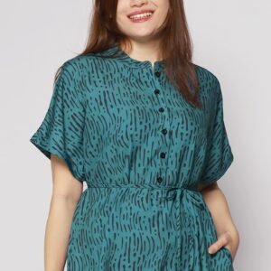 Penn Dress in Green Bonanza - Image 4
