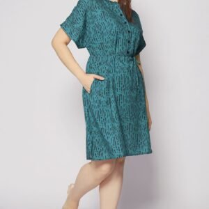 Penn Dress in Green Bonanza - Image 6