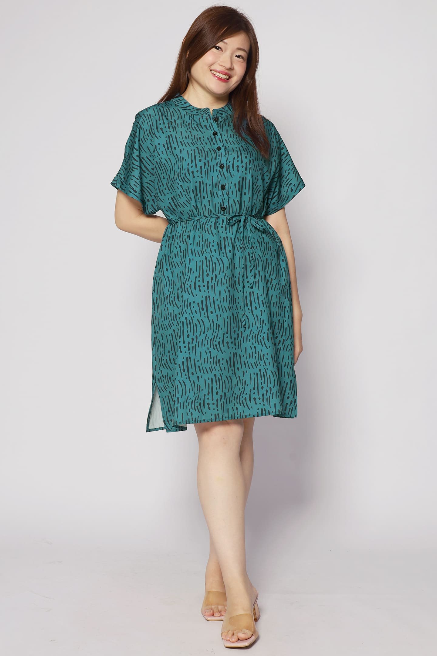 Penn Dress in Green Bonanza - Image 1