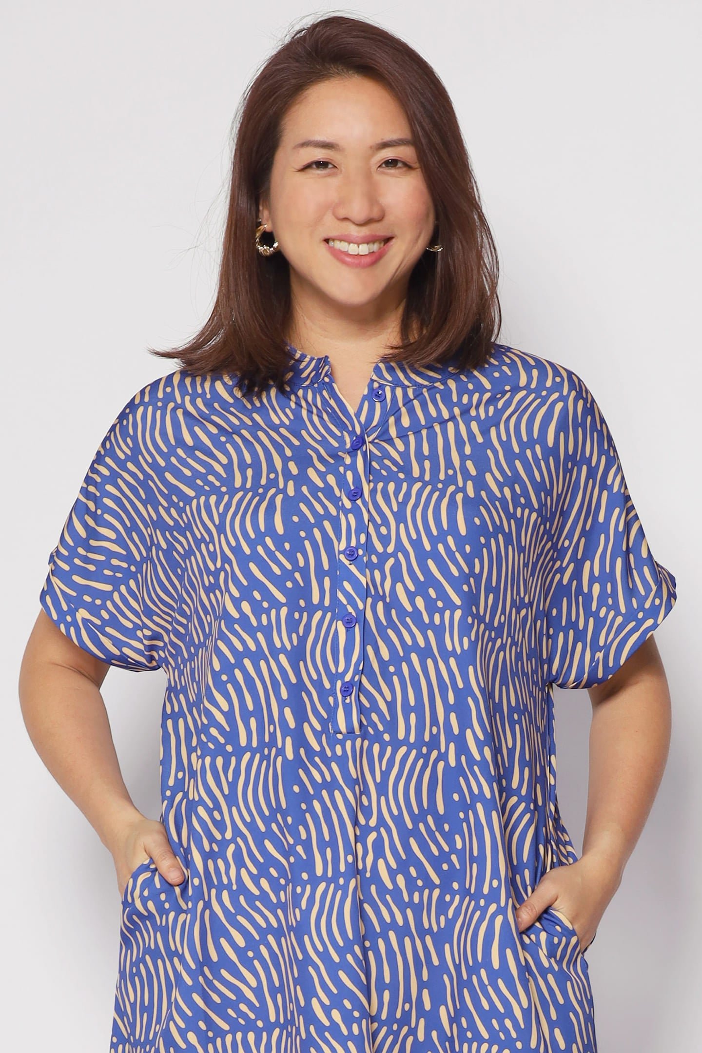 Penn Dress in Yellow Scribbles - Image 10