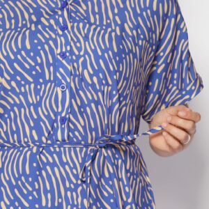 Penn Dress in Yellow Scribbles - Image 3