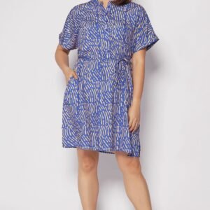 Penn Dress in Yellow Scribbles - Image 1