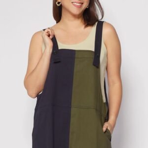 Phoenix Colourblock Pinafore Dress - Image 2