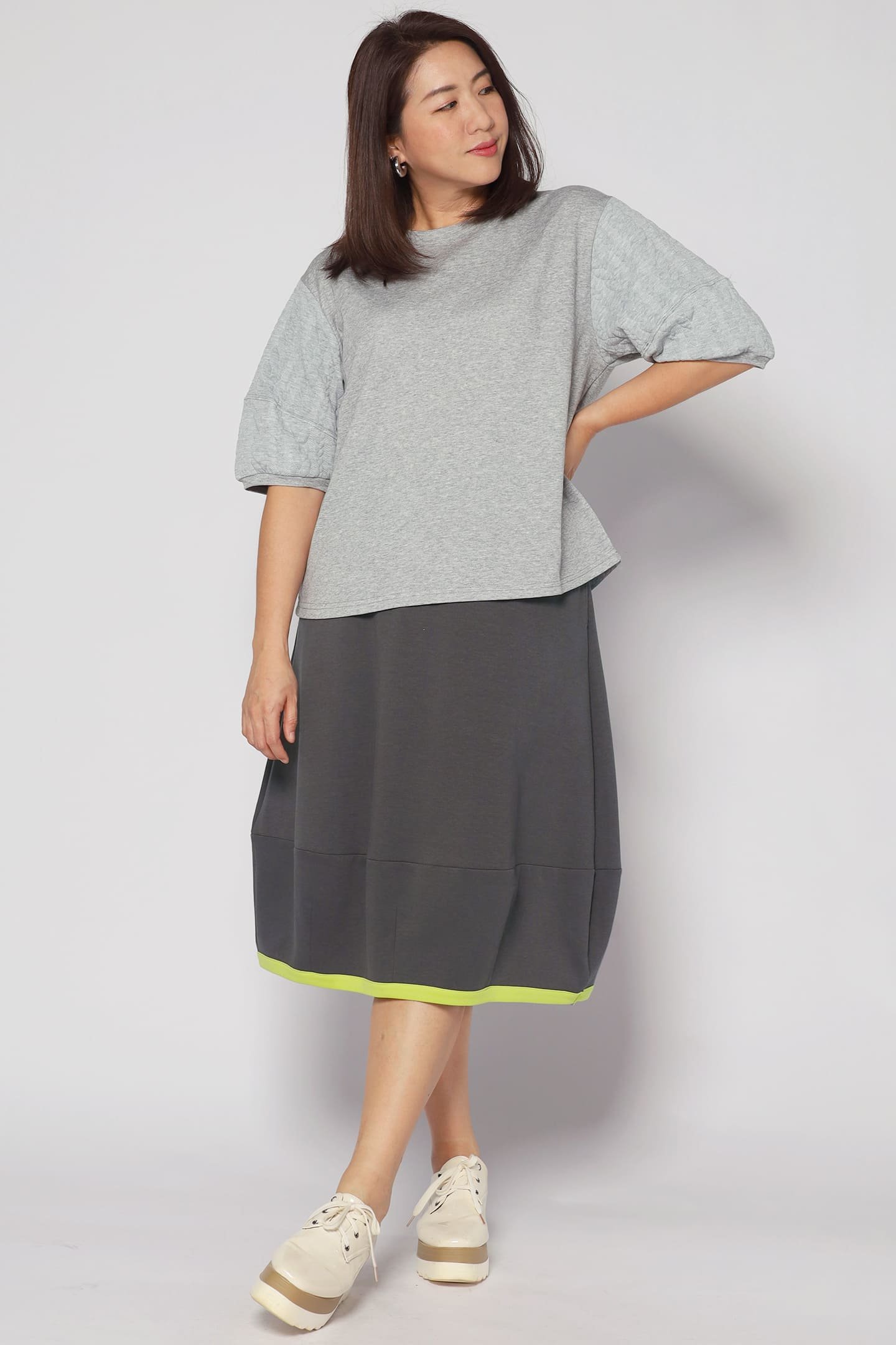 Piper Trimming Skirt in Grey - Image 7