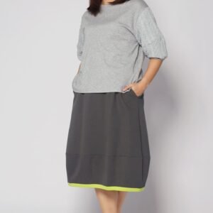 Piper Trimming Skirt in Grey - Image 6