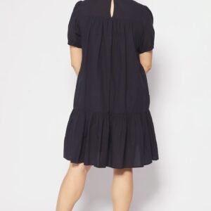 Sab Ruched Dress in Black - Image 7