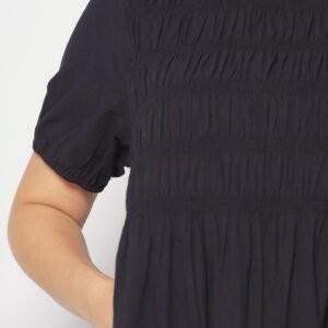 Sab Ruched Dress in Black - Image 9
