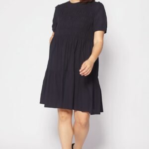 Sab Ruched Dress in Black - Image 4