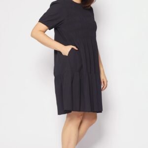 Sab Ruched Dress in Black - Image 6