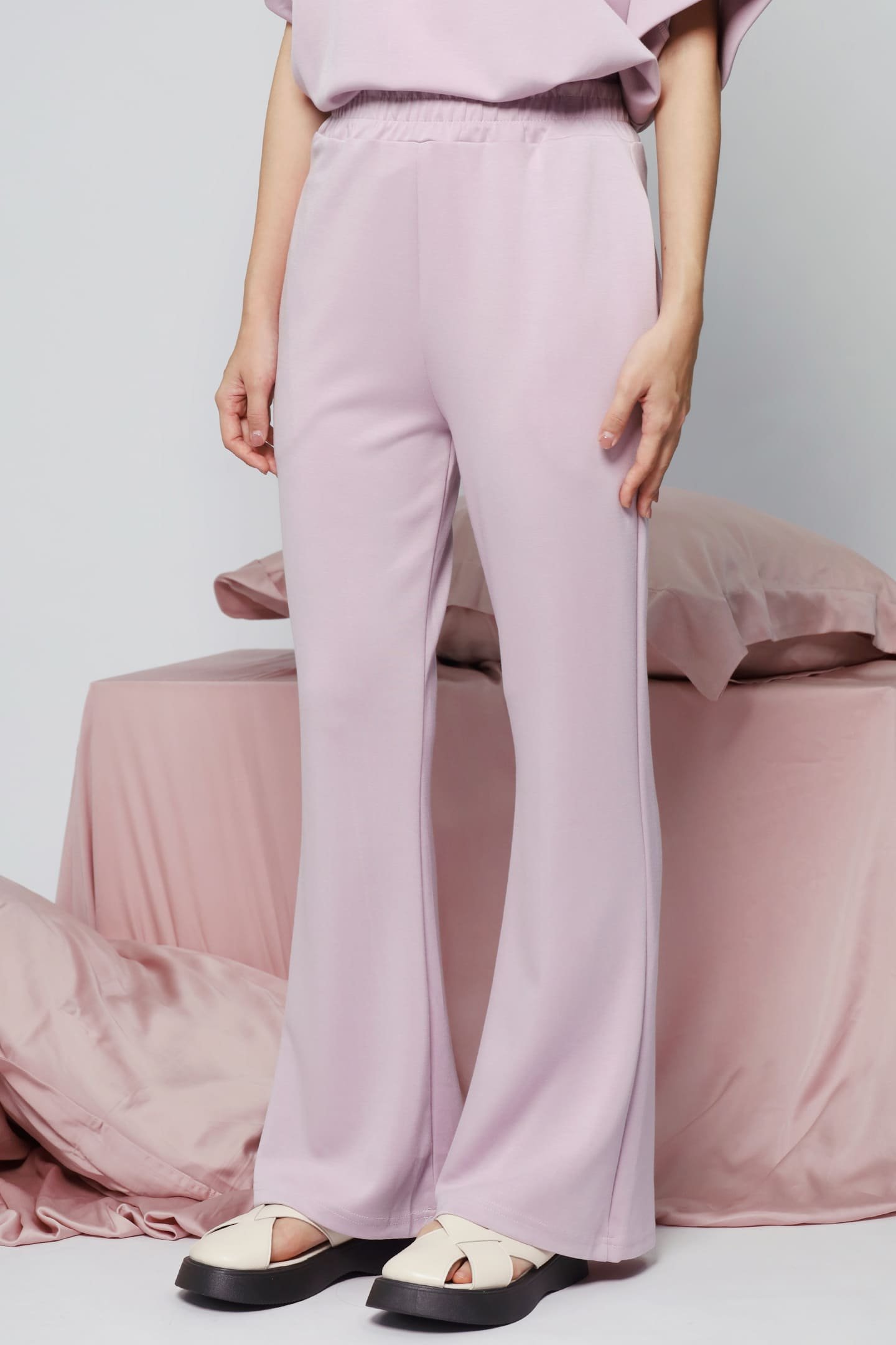 JOY - Saranghae 2 in 1 Top and Pants Set in Lilac Purple - Image 5