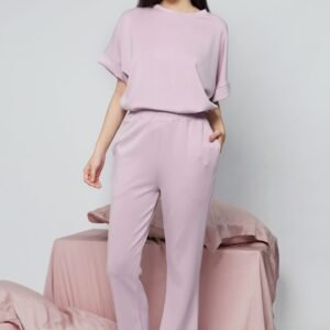 JOY - Saranghae 2 in 1 Top and Pants Set in Lilac Purple - Image 6