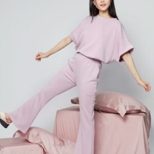 JOY - Saranghae 2 in 1 Top and Pants Set in Lilac Purple - Image 4